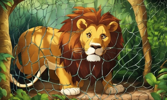 Felidae, Carnivore, Fence, Lion, Big Cats, Line