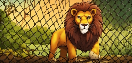 Felidae, Lion, Carnivore, Masai Lion, Big Cats, Fence
