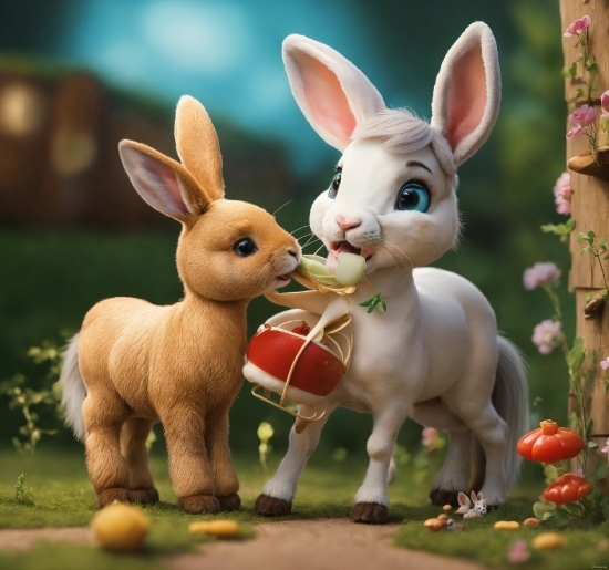 Flexclip App, Rabbit, Ear, Rabbits And Hares, Grass, Fawn