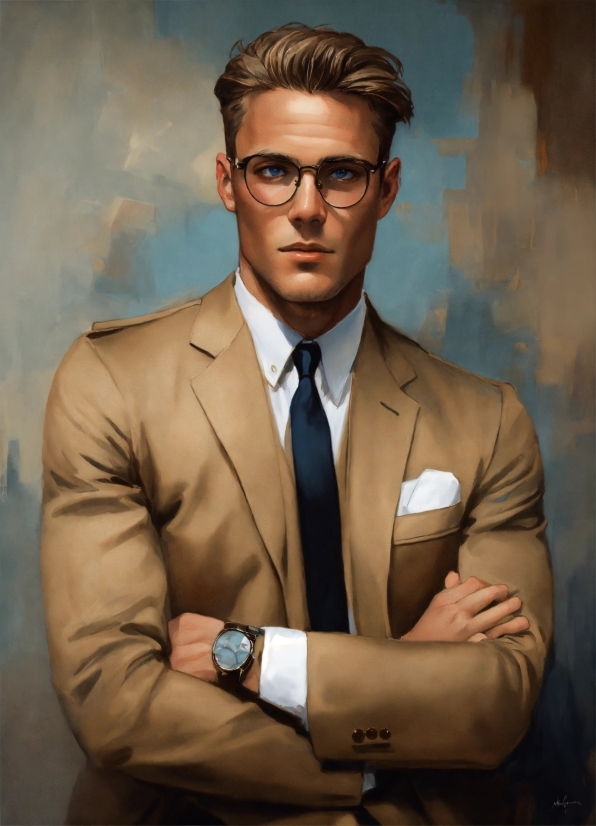 Forehead, Watch, Glasses, Vision Care, Tie, Dress Shirt