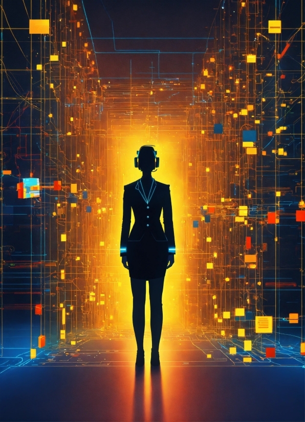 Free Video Maker With Music Online, Orange, Standing, Automotive Lighting, Line, Art