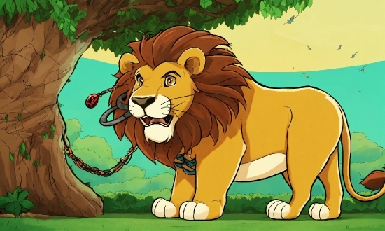 Free Youtube Music No Copyright, Cartoon, Felidae, Lion, Carnivore, Organism