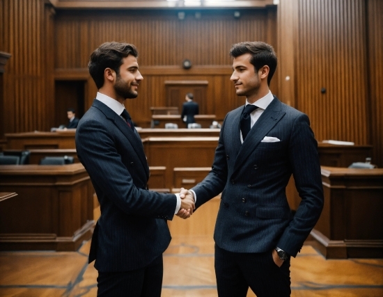 Full Background Photo Editing, Suit Trousers, Greeting, Smile, Dress Shirt, Gesture