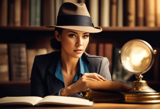Getty Images Contributor, Hat, Sun Hat, Fedora, Table, Whitecollar Worker
