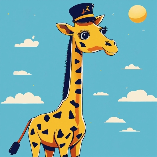 Giraffe, Giraffidae, Vertebrate, White, Organism, Sleeve