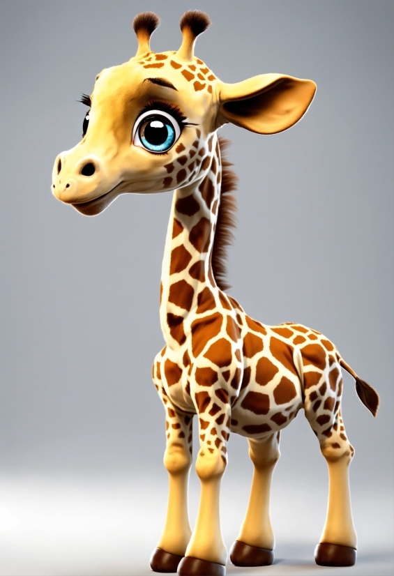 Giraffe, Head, Giraffidae, White, Light, Toy