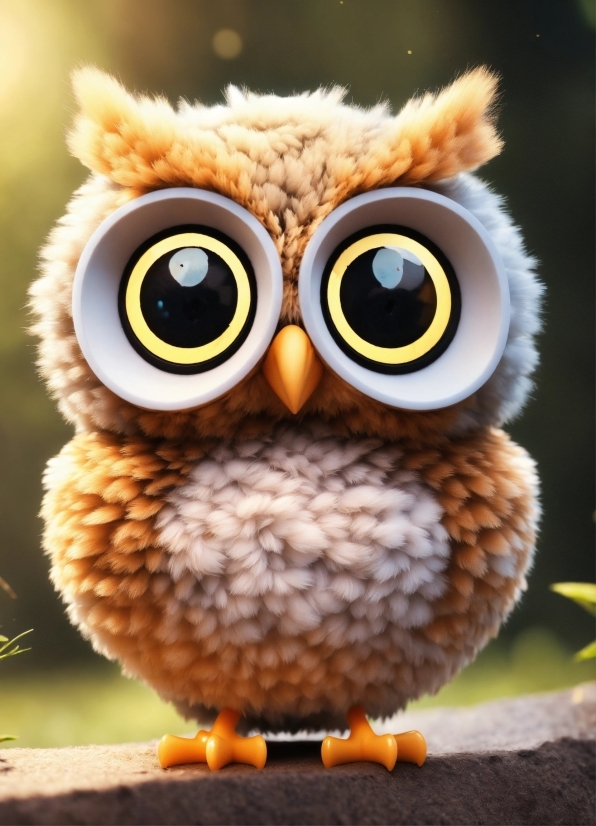 Glasses, Head, Eye, Bird, Owl, Beak