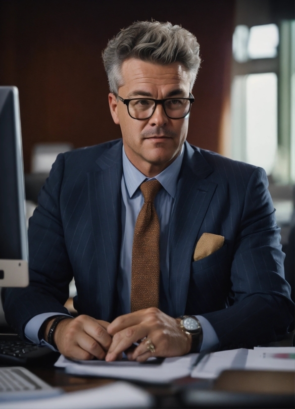 Glasses, Tie, Computer, Vision Care, Microphone, Dress Shirt