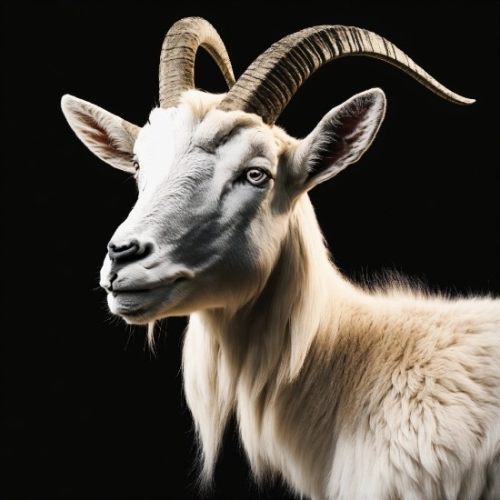Goat, Nature, Goatantelope, Horn, Terrestrial Animal, Snout