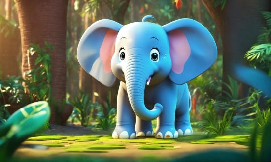 Google Video Editor Free, Elephant, Green, Plant, Natural Environment, Organism