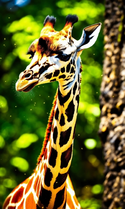 Hair, Giraffe, Head, Giraffidae, Eye, Photograph