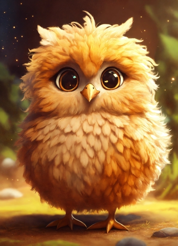 Hair, Glasses, Head, Bird, Eye, Owl