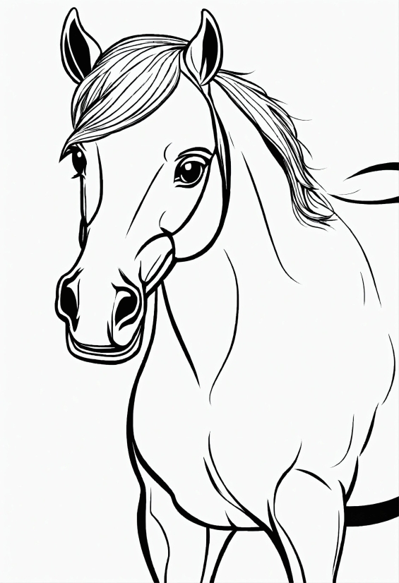 Hair, Nose, Horse, Head, Eye, White