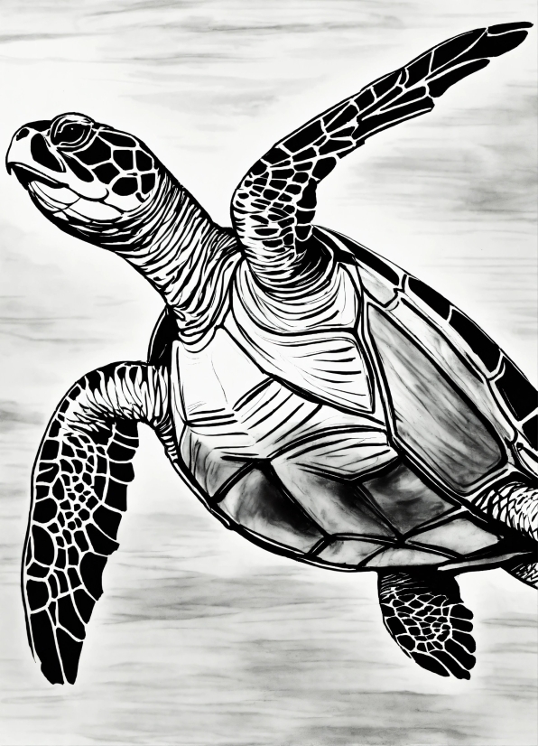 Hawksbill Sea Turtle, Vertebrate, Cartoon, Reptile, Loggerhead Sea Turtle, Organism