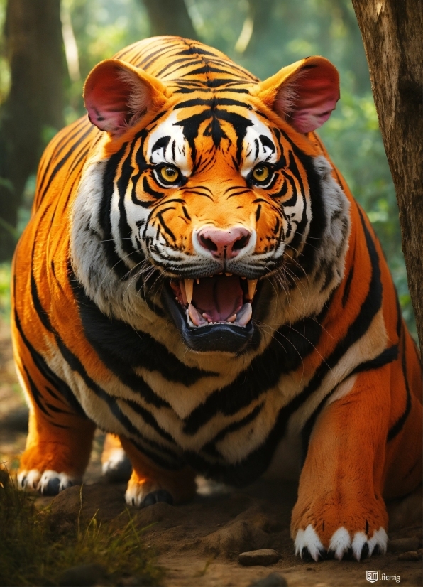 Head, Bengal Tiger, Siberian Tiger, Tiger, Vertebrate, Felidae