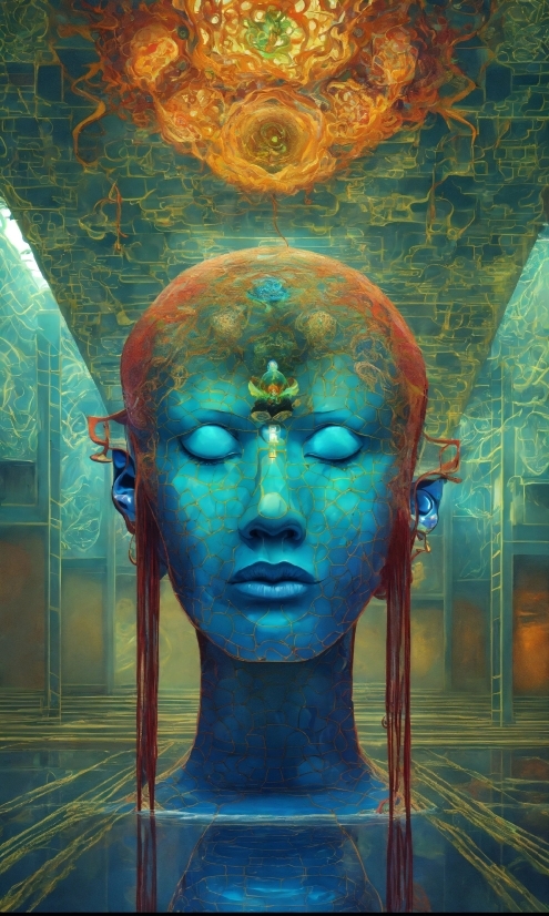 Head, Chin, Eye, Sculpture, Temple, Statue