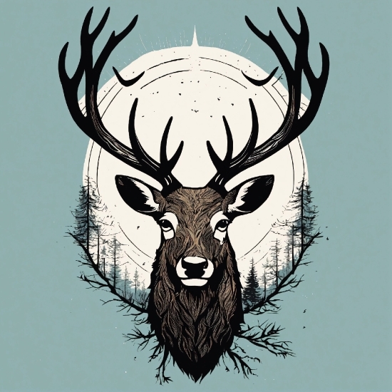 Head, Deer, Organism, Elk, Natural Material, Fawn