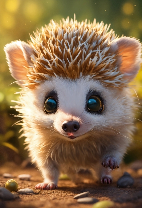 Head, Domesticated Hedgehog, Eye, Organism, Carnivore, Whiskers