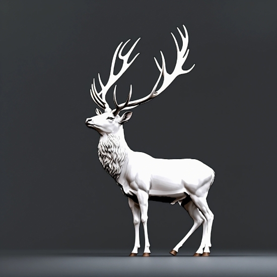 Head, Elk, Deer, Sleeve, Barren Ground Caribou, Horn