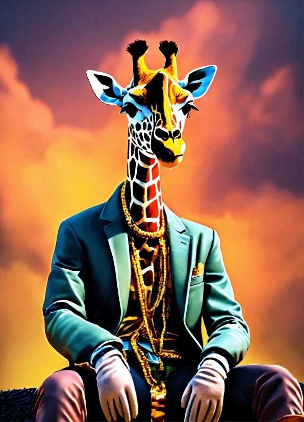 Head, Giraffe, Giraffidae, Human Body, Neck, Standing