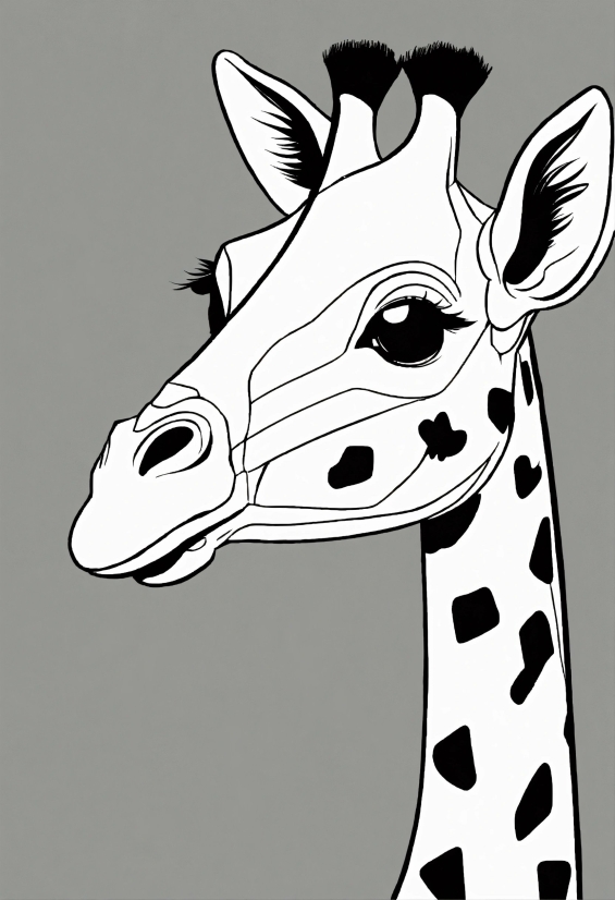 Head, Giraffidae, Vertebrate, Giraffe, Sleeve, Mammal