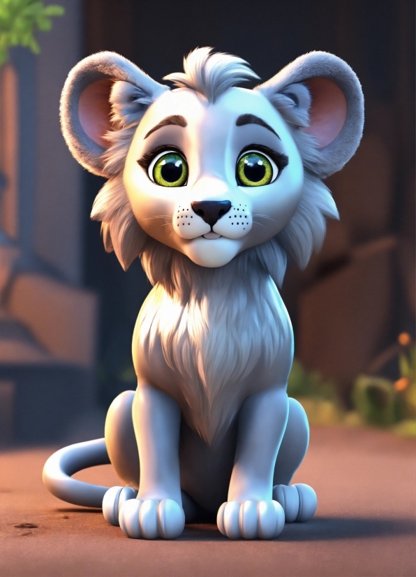 Head, White, Toy, Mythical Creature, Felidae, Whiskers