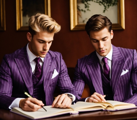 High Resolution Phone Wallpaper, Tie, Table, Purple, Gesture, Happy