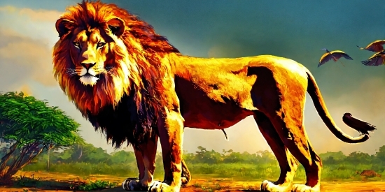 Hitfilm How To Crop Video, Lion, Plant, Masai Lion, Carnivore, Grass
