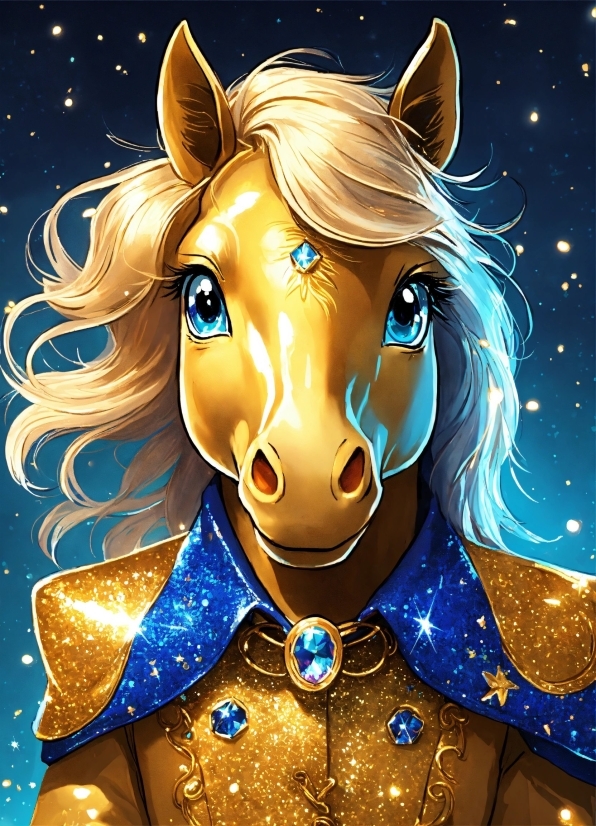 Horse, Beauty, Snout, Electric Blue, Art, Liver