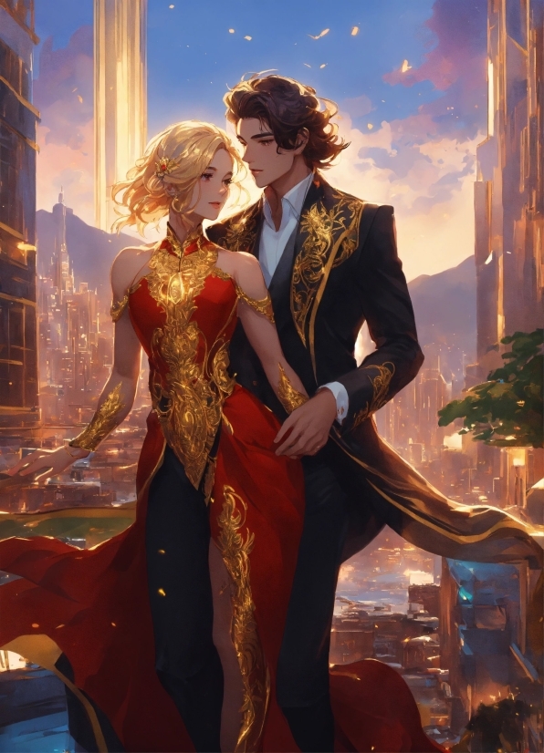 Huggy Wuggy Poster, Sky, Gown, Cartoon, Art, Fashion Design