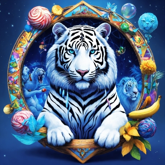 Inshot Online Video Editor, Vertebrate, Bengal Tiger, Felidae, Siberian Tiger, Blue