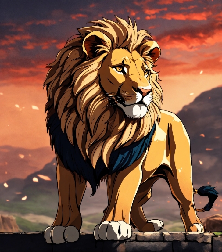 Instagram No Copyright Music, Felidae, Cartoon, Lion, Carnivore, Cloud