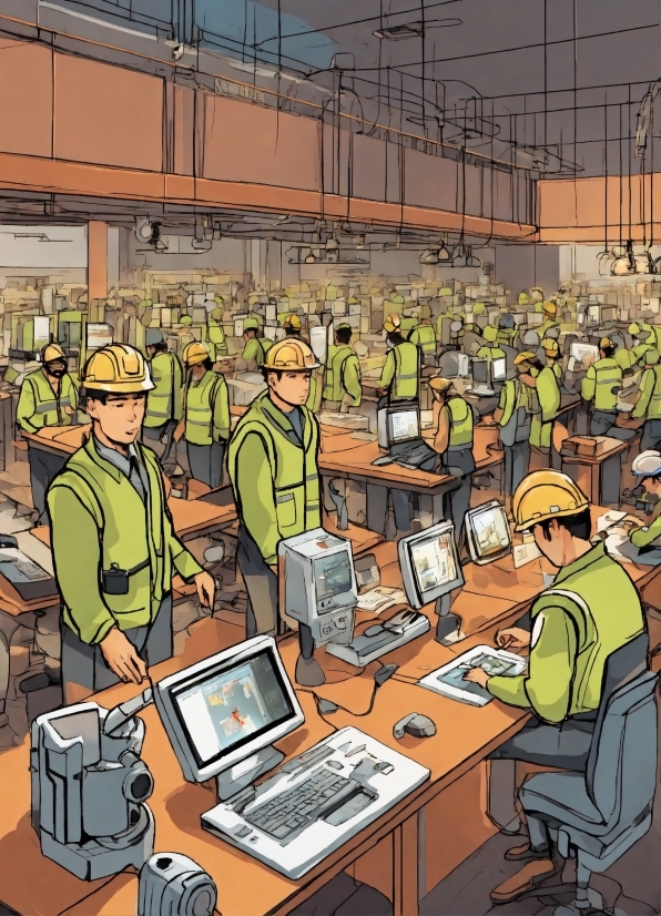 Japandi Style, Computer, Personal Computer, Table, Engineering, Office Equipment