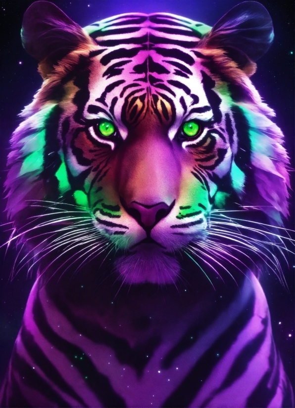 Light, Carnivore, Purple, Felidae, Bengal Tiger, Tiger