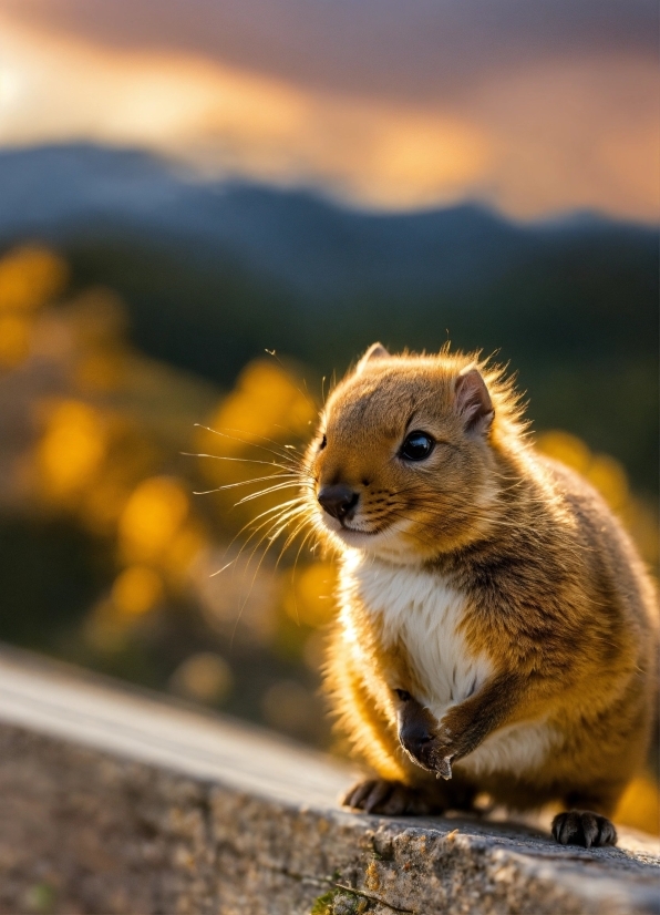 Lightroom Mobile, Rodent, Sunlight, Squirrel, Fawn, Whiskers