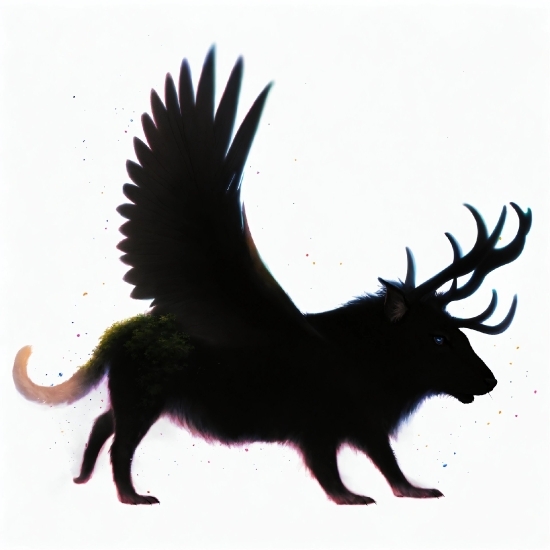 Moose, Terrestrial Animal, Tail, Horn, Natural Material, Wildlife