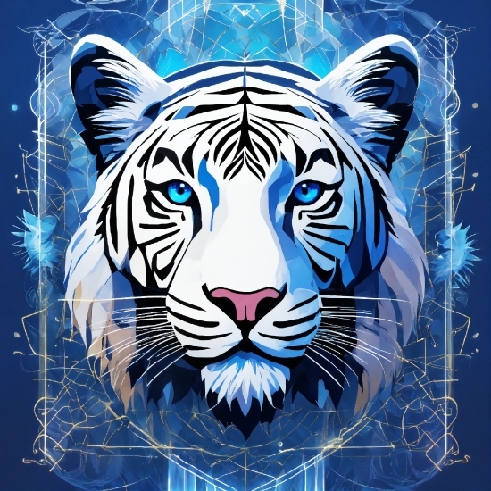 Nature, Carnivore, Blue, Felidae, Organism, Bengal Tiger