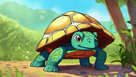 Nature, Cartoon, Organism, Chelonoidis, Galpagos Tortoise, Turtle