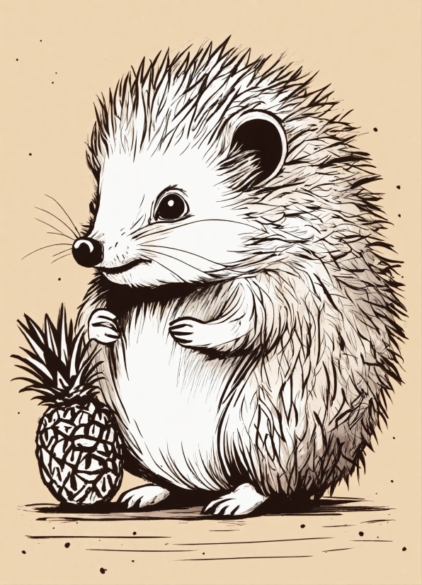 Organism, Hedgehog, Rodent, Erinaceidae, Art, Terrestrial Animal