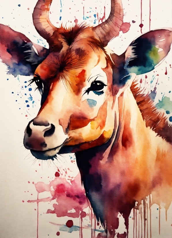 Paint, Mammal, Working Animal, Art, Painting, Eyelash