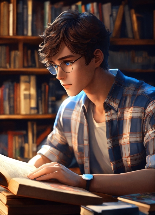 Photo Impact, Glasses, Vision Care, Shelf, Bookcase, Eyewear