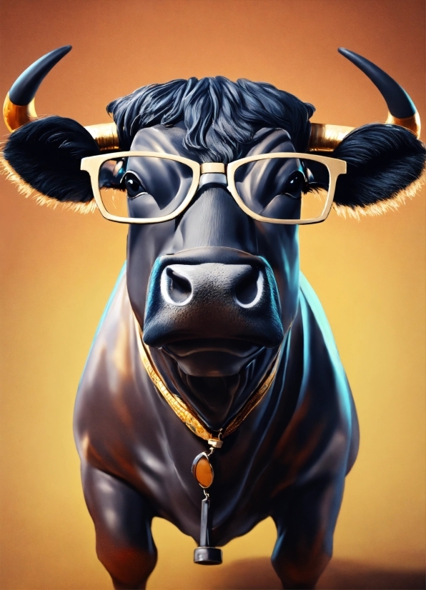 Picsart Free, Bull, Working Animal, Window, Horn, Art