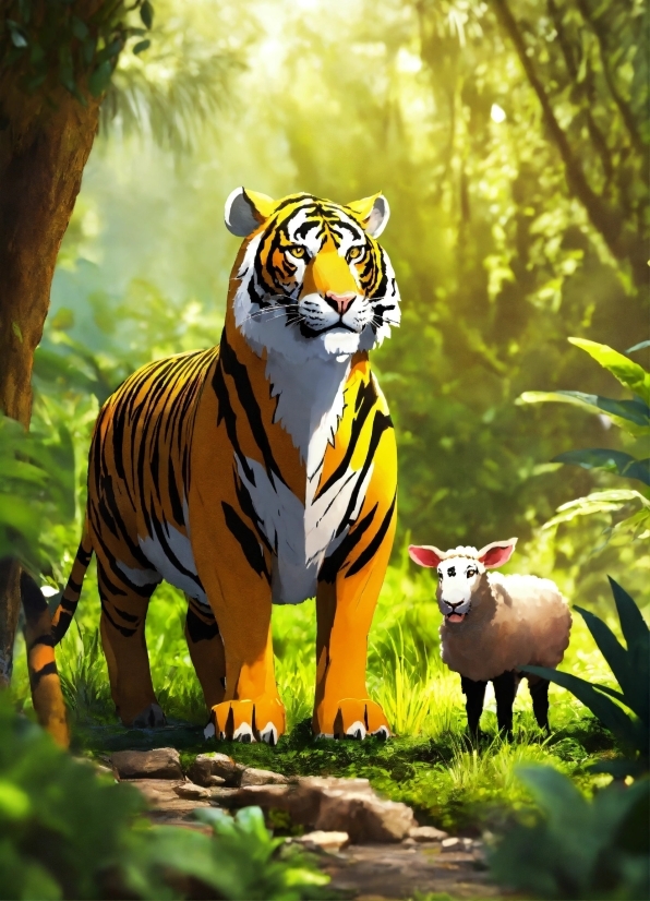 Plant, Bengal Tiger, Siberian Tiger, Tiger, Carnivore, Organism