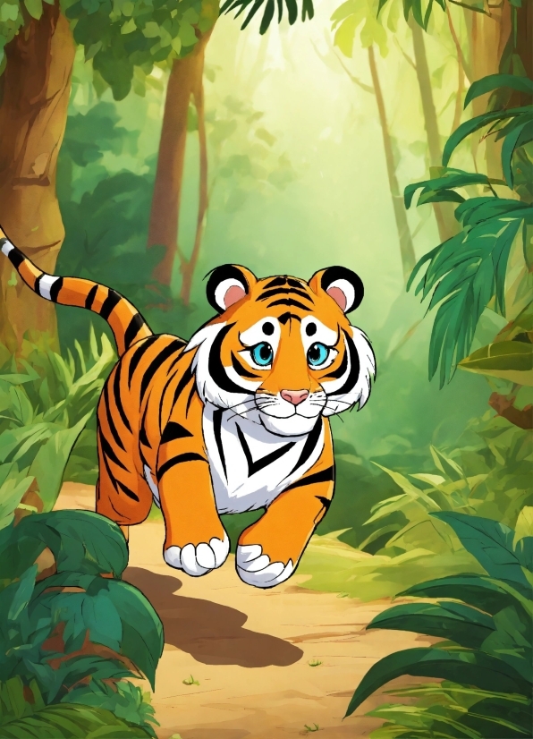Plant, Bengal Tiger, Tiger, Nature, Green, Felidae