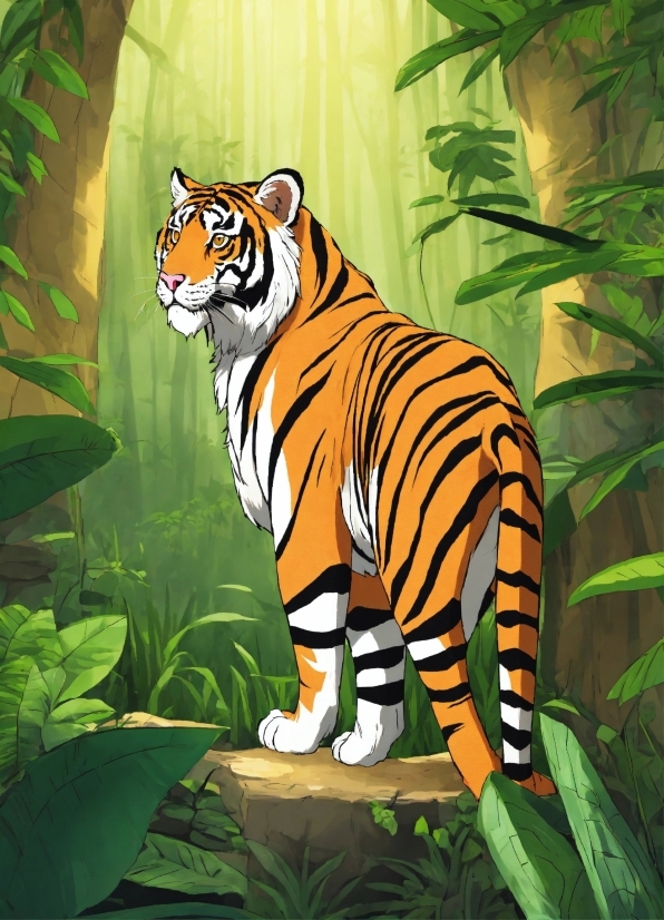 Plant, Bengal Tiger, Tiger, Siberian Tiger, Felidae, Carnivore