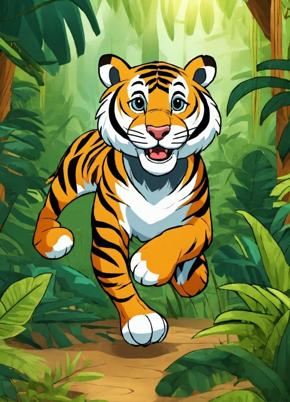 Plant, Bengal Tiger, Tiger, Siberian Tiger, Leaf, Nature
