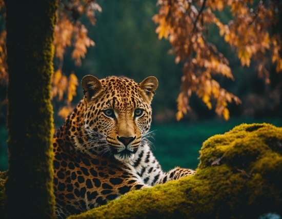 Plant, Felidae, Carnivore, African Leopard, Natural Landscape, Leopard