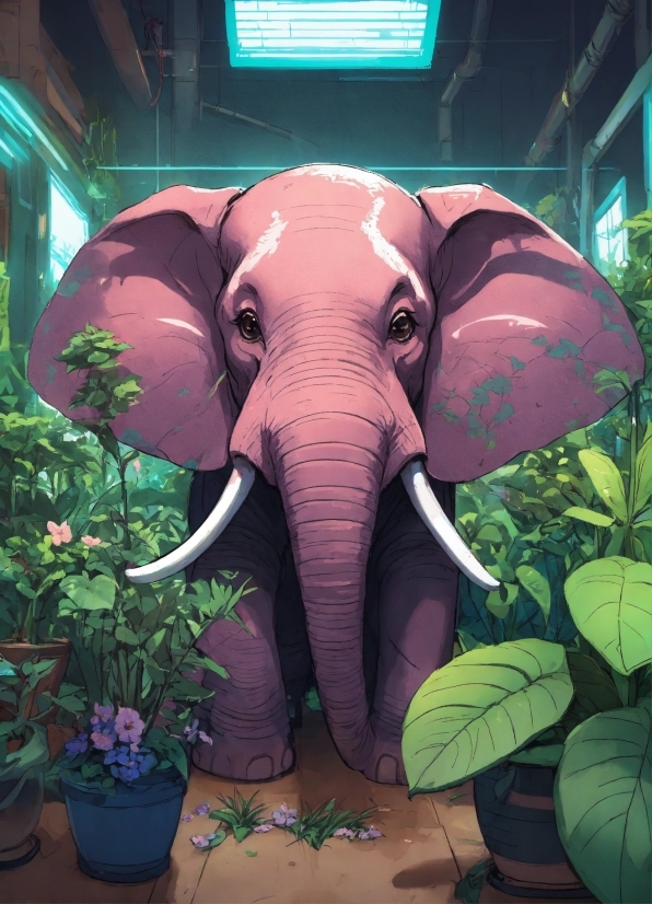 Plant, Light, Botany, Flowerpot, Organism, Elephants And Mammoths
