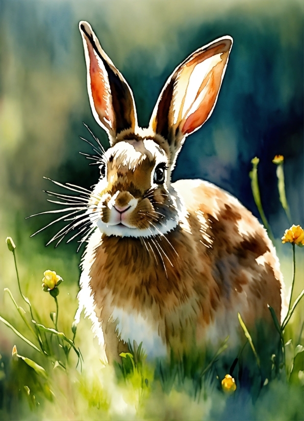 Plant, Rabbit, Flower, Rabbits And Hares, Hare, Whiskers