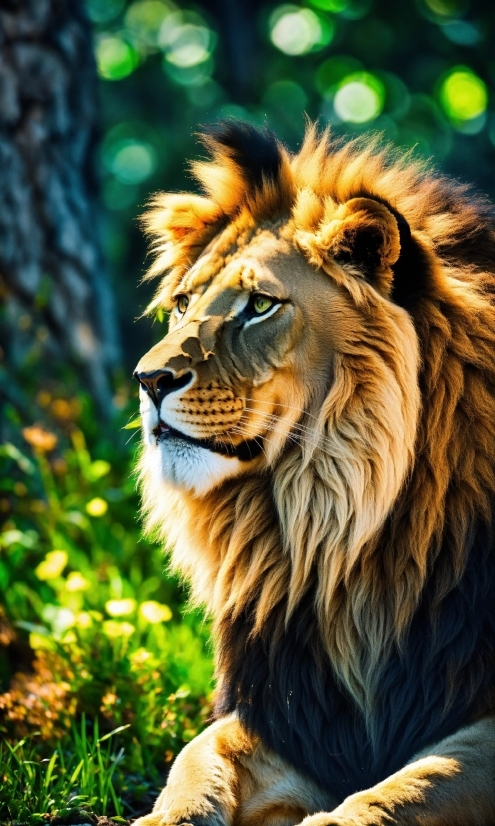 Plant, Roar, Felidae, Lion, Natural Environment, Masai Lion